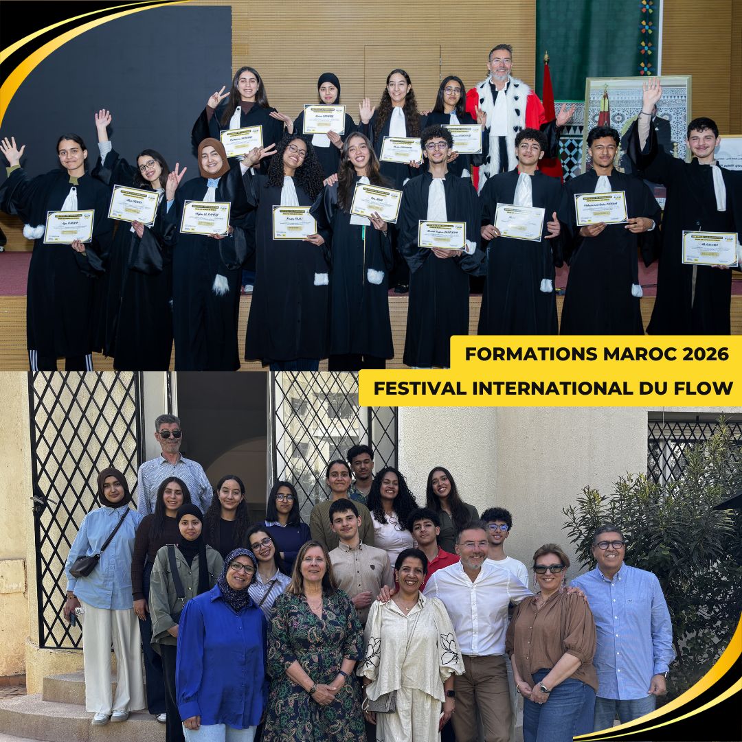 Lycéens de Fès en formation au Festival International du Flow 2026